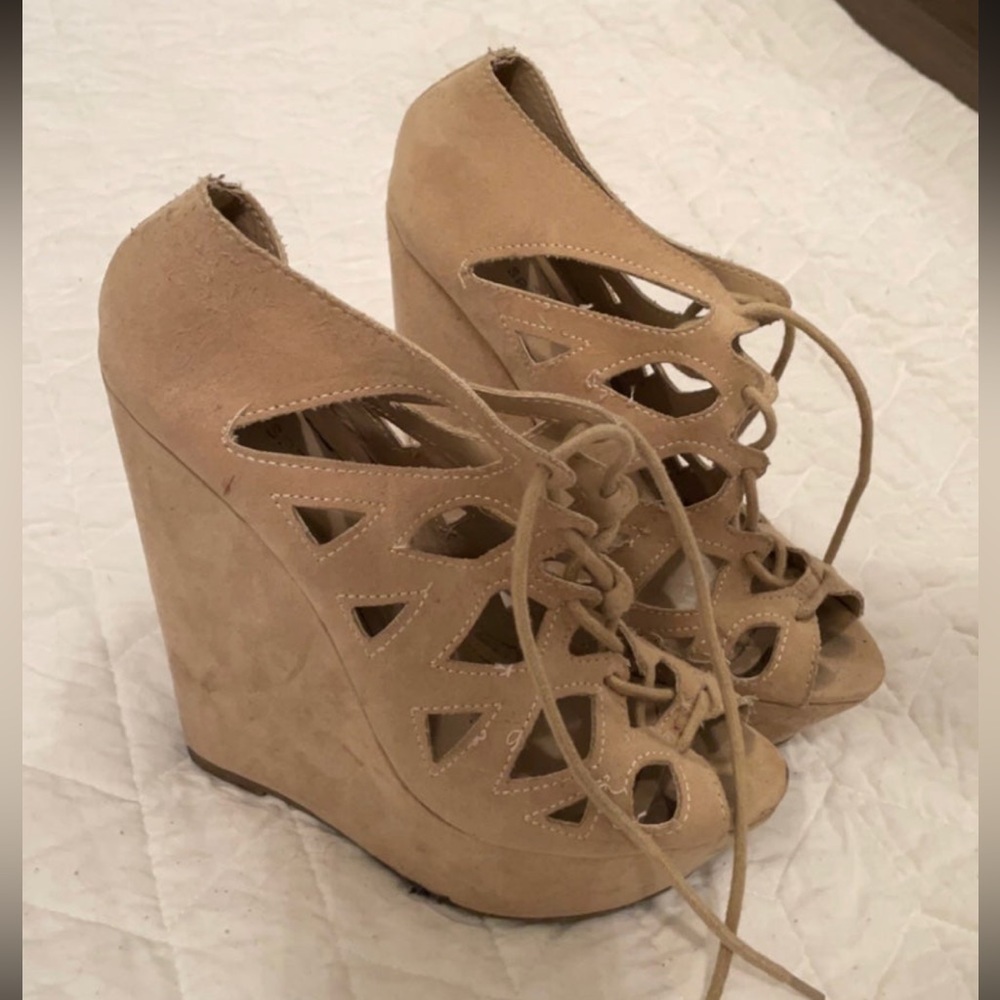 Suede heels
